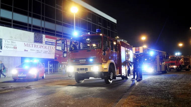 Požar u KD "Vatroslav Lisinski"