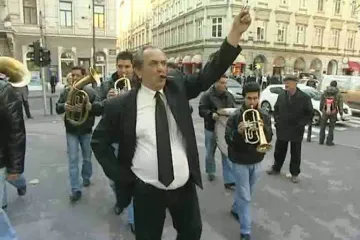 Bracin dernek s trubačima na Zrinjevcu