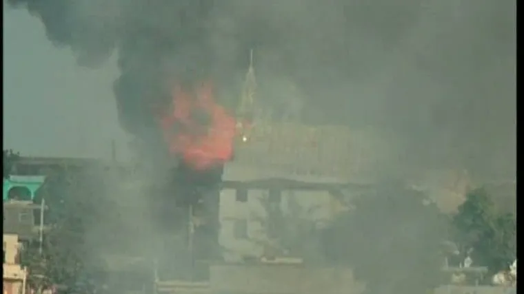 Na Haitiju zapaljena crkva