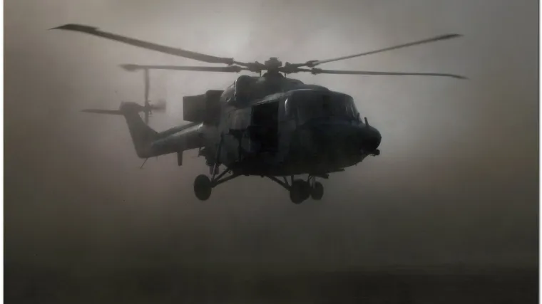 S metkom u glavi prizemljio helikopter