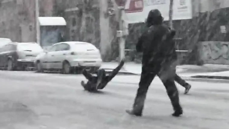 Curling na ulicama Barcelone