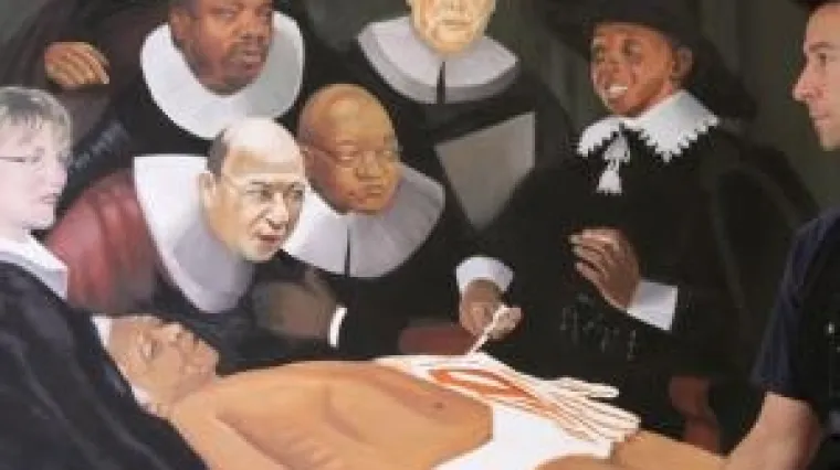 &Scaron;okantno: Naslikao obdukciju Nelsona Mandele