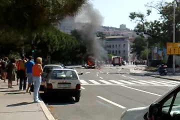 Snimka odmah nakon eksplozije u Rijeci