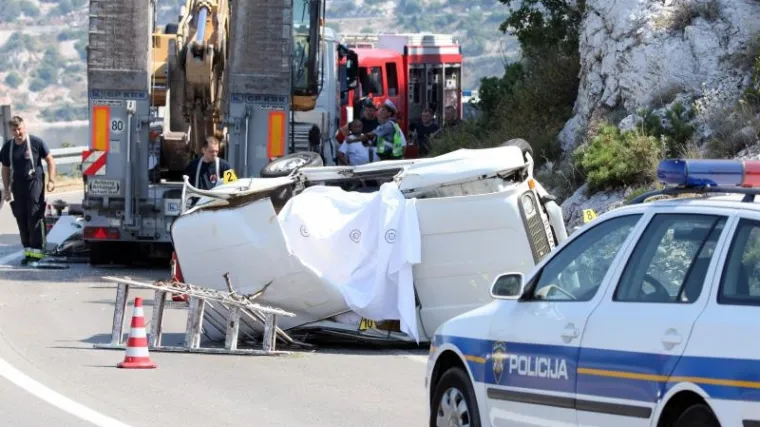 Kran ubio vozača kod Kraljevice