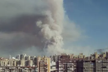 Zastrašujuća dimna gljiva nad Splitom