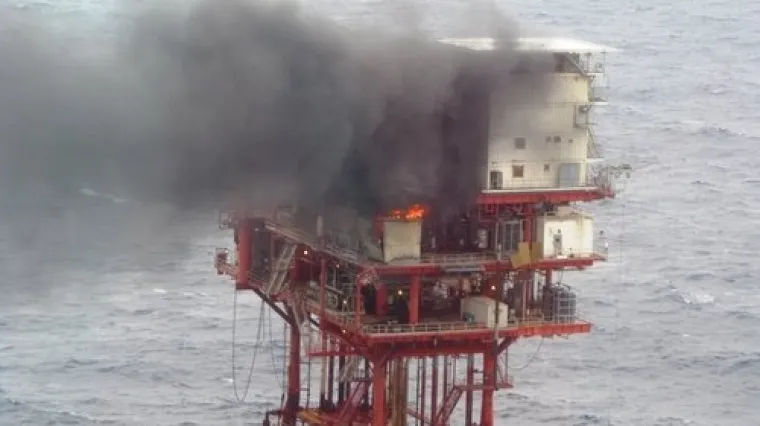 Gorjela platforma u Meksičkom zaljevu