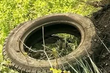 Gore kontejneri, automobilske gume...