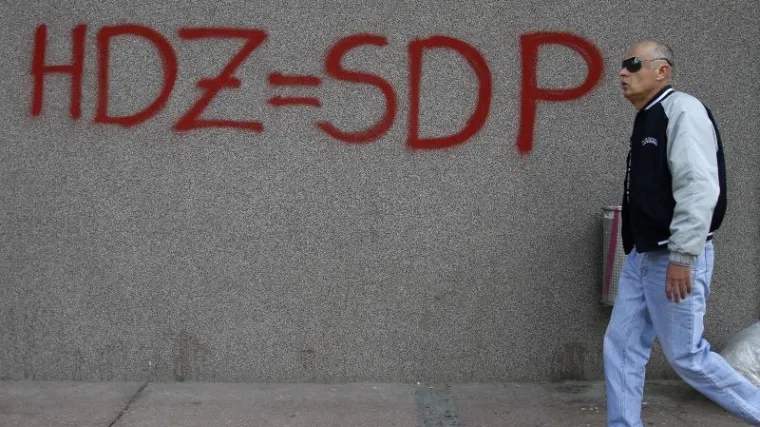 Osječki vandali izjednačili HDZ s SDP-om