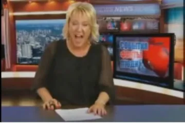 Ruska voditeljica se ne može prestati smijati