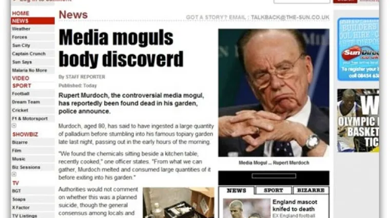 Hakeri upali na naslovnu stranicu 'The Suna'