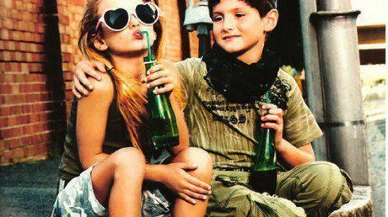 Djevojčica kao registrirana ovisnica o alkoholu