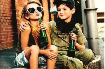 Djevojčica kao registrirana ovisnica o alkoholu