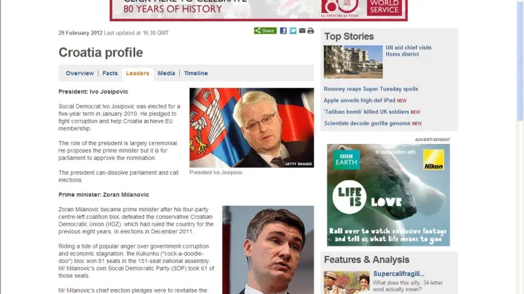 Kakav gaf: Josipovića 'omotali' u srpsku zastavu!