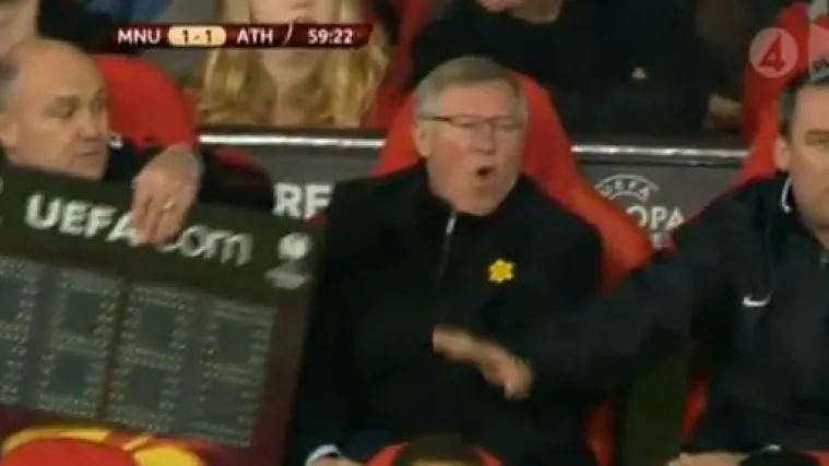 Neprocjenjiv izraz lica Sir Alexa Fergusona