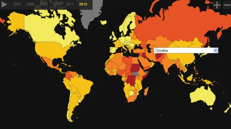 Hrvatska je relativno mirna zemlja