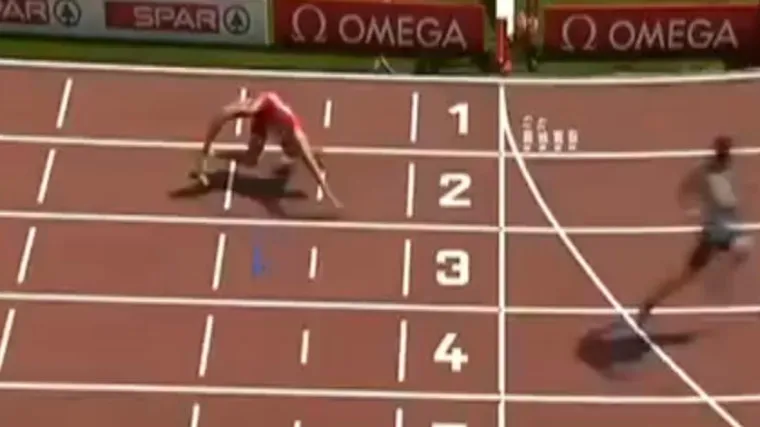 Stravičan lom noge bugarskog atletičara!