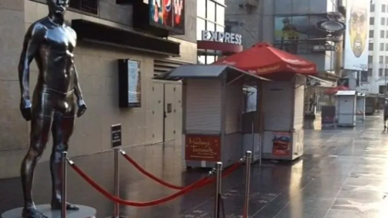 Beckham u boksericama nova atrakcija New Yorka