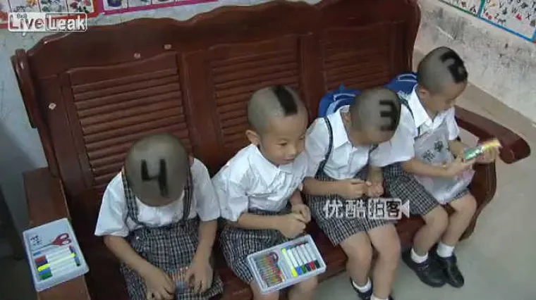 Četvorkama izbrijala glave da ih mogu razlikovati