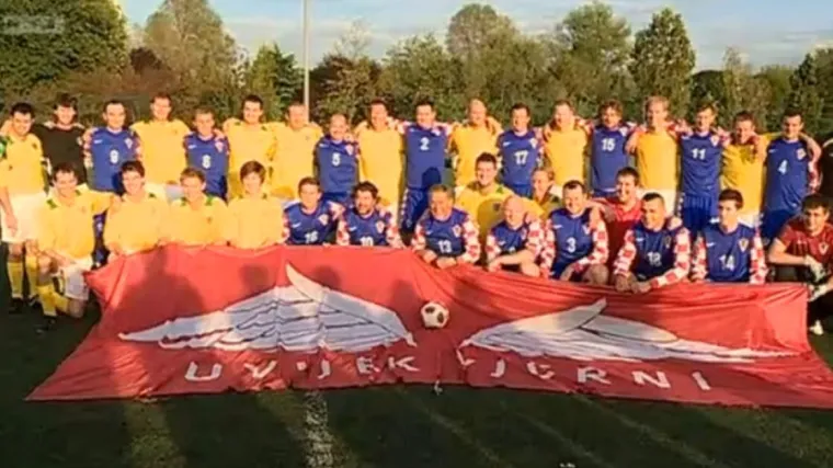 Hrvatski i vel&scaron;ki navijači odmjerili snage na travnjaku