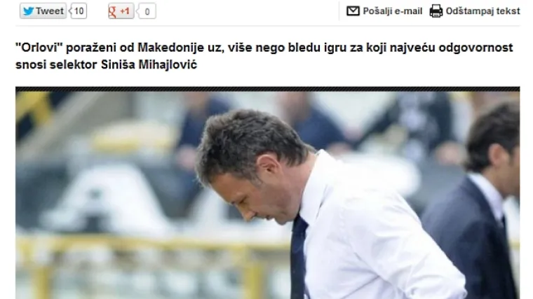 Sramota Srbije: Svađe i kaos u momčadi!