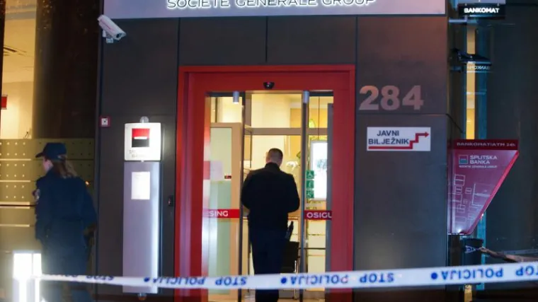 Opljačkana poslovnica Splitske banke u Zagrebu