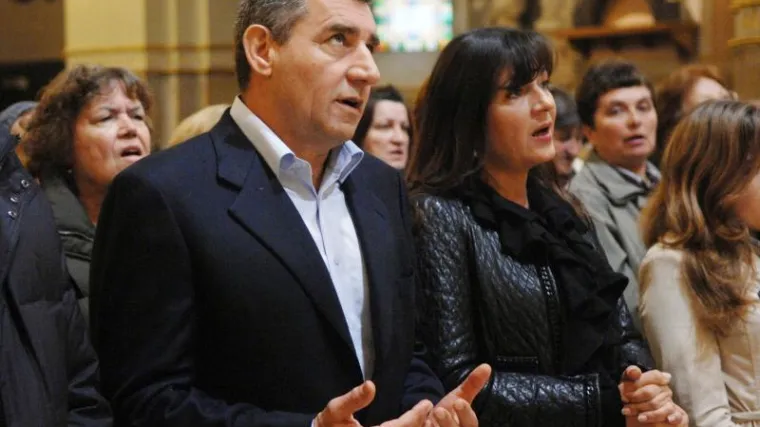Ante Gotovina s obitelji na misi u Mariji Bistrici