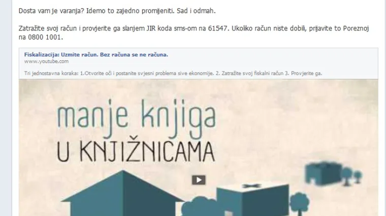 Hajka na Facebooku: Gdje možemo prijaviti Vladu?