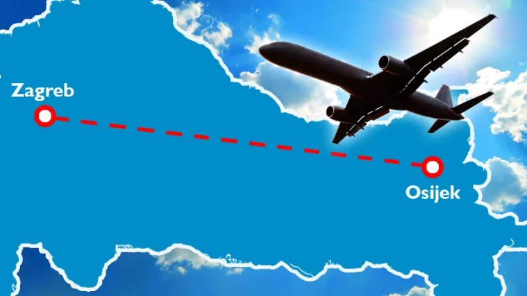 Posrnula Zračna luka Osijek do daljnjeg bez letova