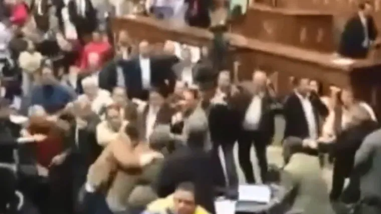 Pogledajte masovnu tučnjavu u parlamentu