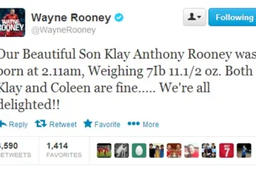 Wayne Rooney ponovno postao tata!