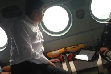 Milanović helikopterom obišao poplavljena područja!