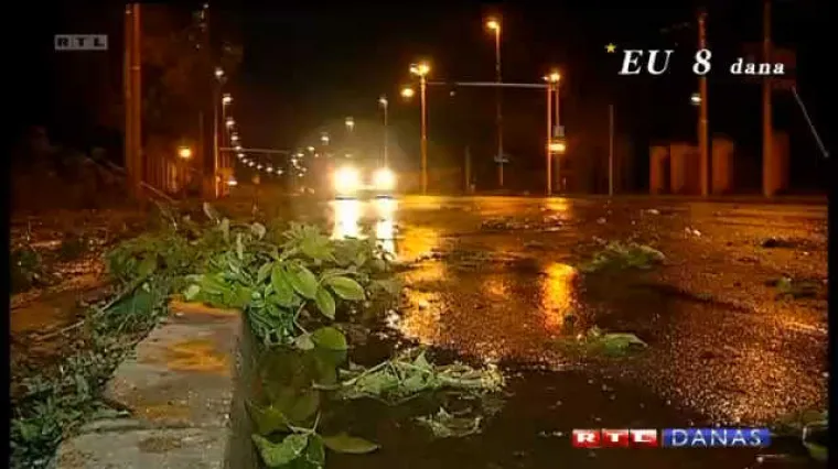 Nakon toplinskog vala - istok Hrvatske zahvatilo olujno nevrijeme