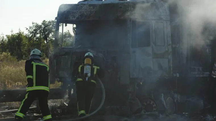 Zapaljeni kamion zatvorio autocestu A1!