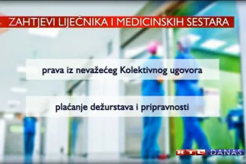 Liječnici idu u štrajk, pacijente uputili na Vladu