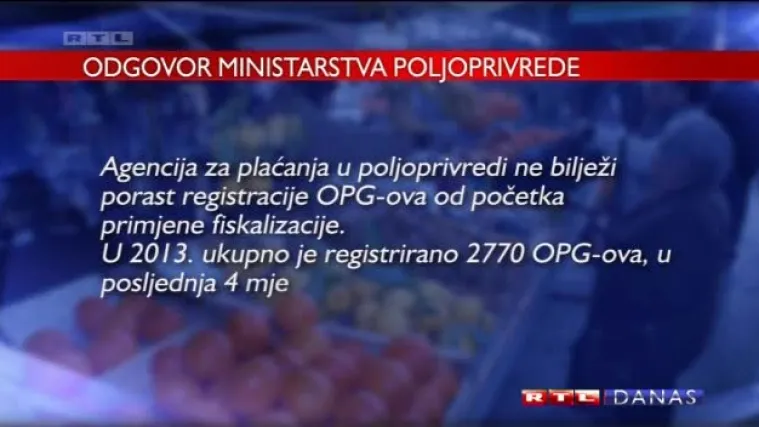 Malen broj fiskalnih kasa na tržnicama