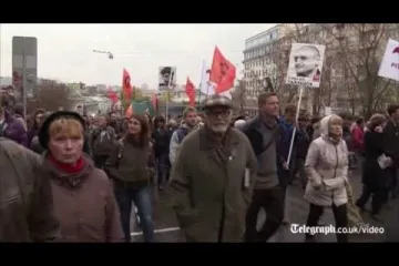 Tisuće Rusa na prosvjedu skandiraju: 'Putine, lopove!'