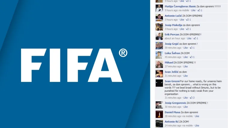 Hrvati zatrpali FIFA-inu stranicu usta&scaron;kim pokličem!