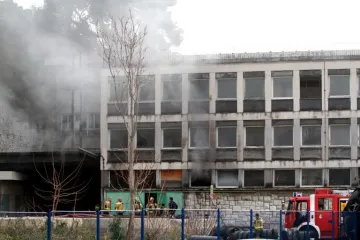 U splitskoj luci gorjelo napušteno skladište