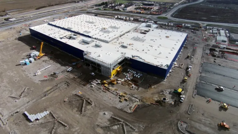 Velebno zdanje dobilo krov: Provjerite kako teku radovi na izgradnji IKEA-e