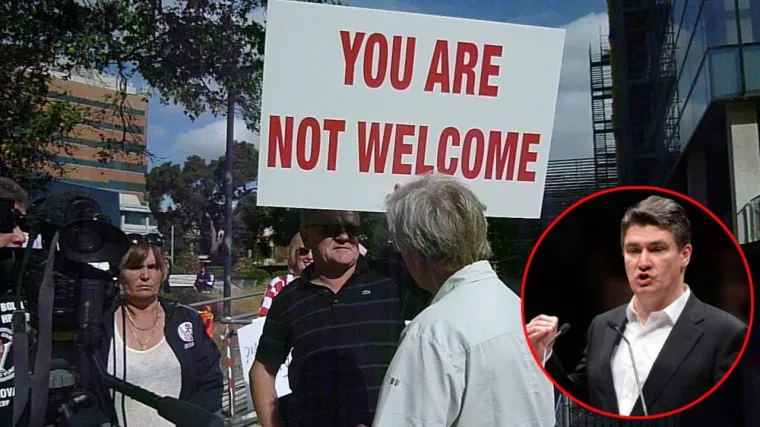 Prosvjednici vrijeđali Milanovića: 'Ovdje nisi dobrodo&scaron;ao!'