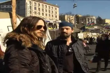 Jared Leto posjetio Kijev i pružio potporu ukrajinskim prosvjednicima