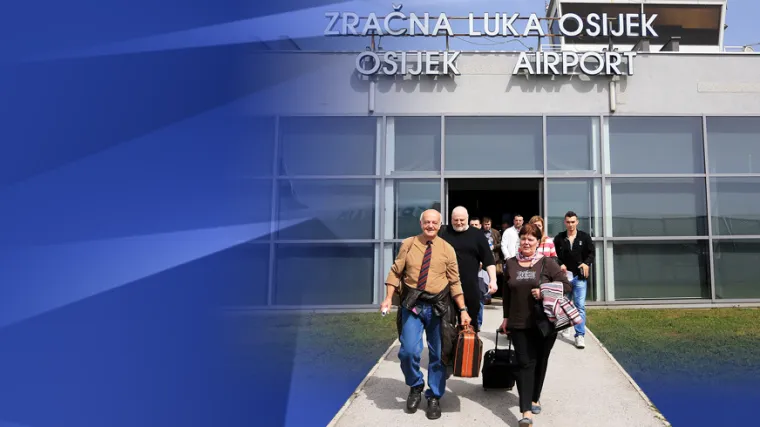 Osječki aerodrom zabilježio porast od 578 posto!