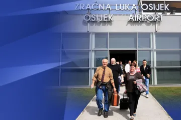 Osječki aerodrom zabilježio porast od 578 posto!