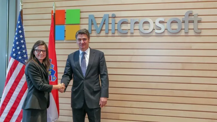 Milanović se sastao s potpredsjednicom Microsofta