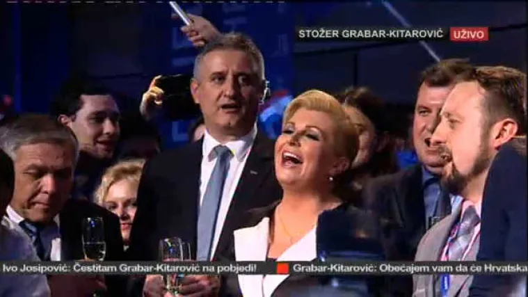 Poslu&scaron;ajte kako pjeva prva hrvatska predsjednica!