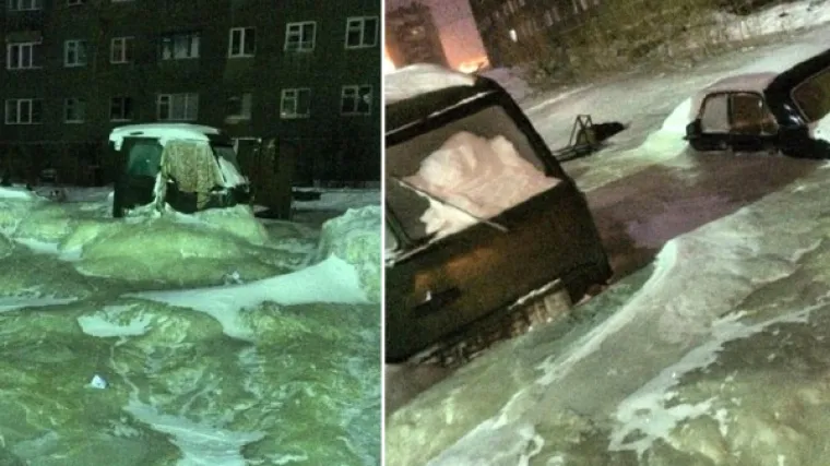 Vodovodna cijev pukla na -40, cijeli grad doslovno se zaledio