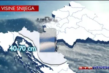 Snježna fronta stigla do Gorskog Kotara i Like: Napadat će i više od pola metra