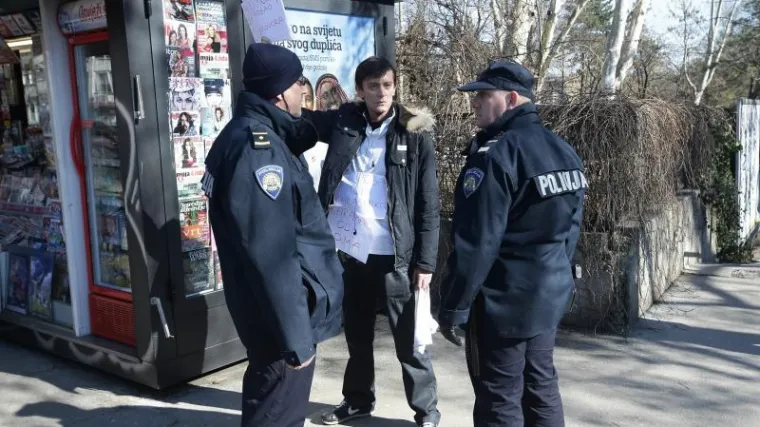 Prosvjednik iz Savske priveden i prekr&scaron;ajno prijavljen
