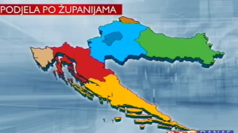 Hoće li Hrvatska 21 županiju preoblikovati u nekoliko velikih regija?