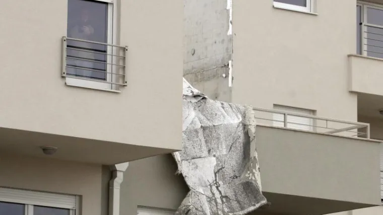 Orkanska bura razotkrila probleme: tko je odgovoran za o&scaron;tećene fasade?